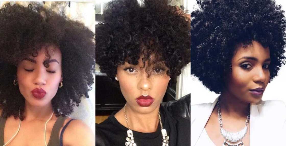 Curly short hair Curly short hair