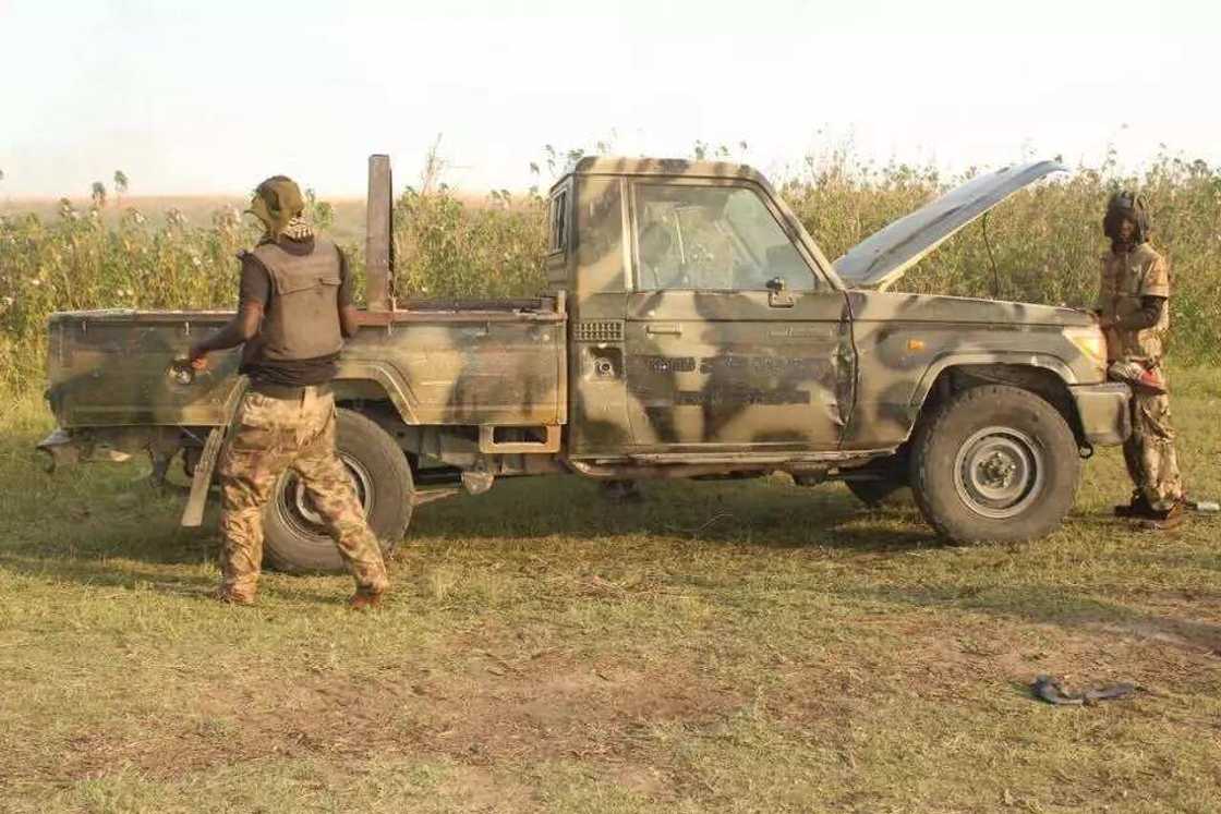 Army recovered weapons, vehicles from Boko Haram terrorists Army recovered weapons, vehicles from Boko Haram terrorists