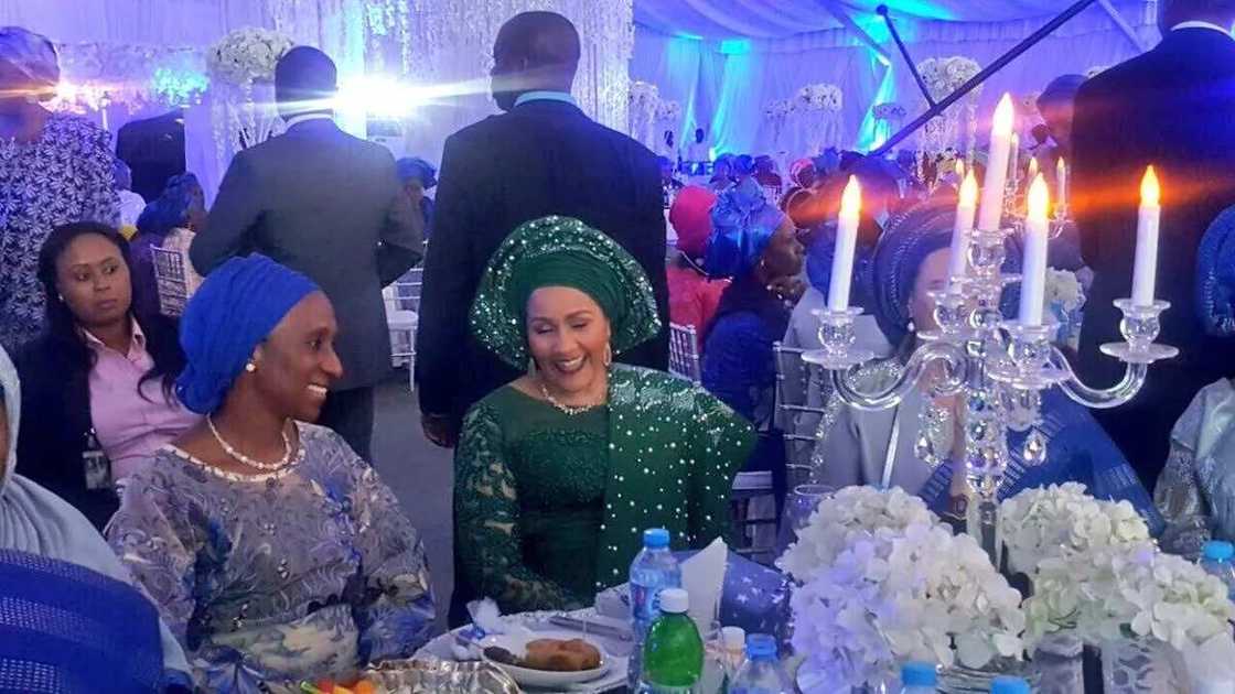 Kyawawan hotunan farko daga auren ‘yar Amina Mohammed