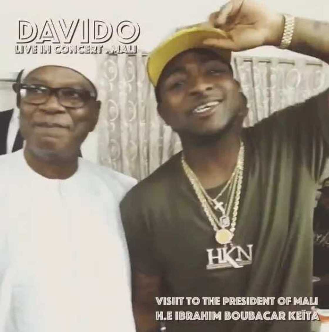 Mali Fans Give Davido Two Expensive Wristwatches