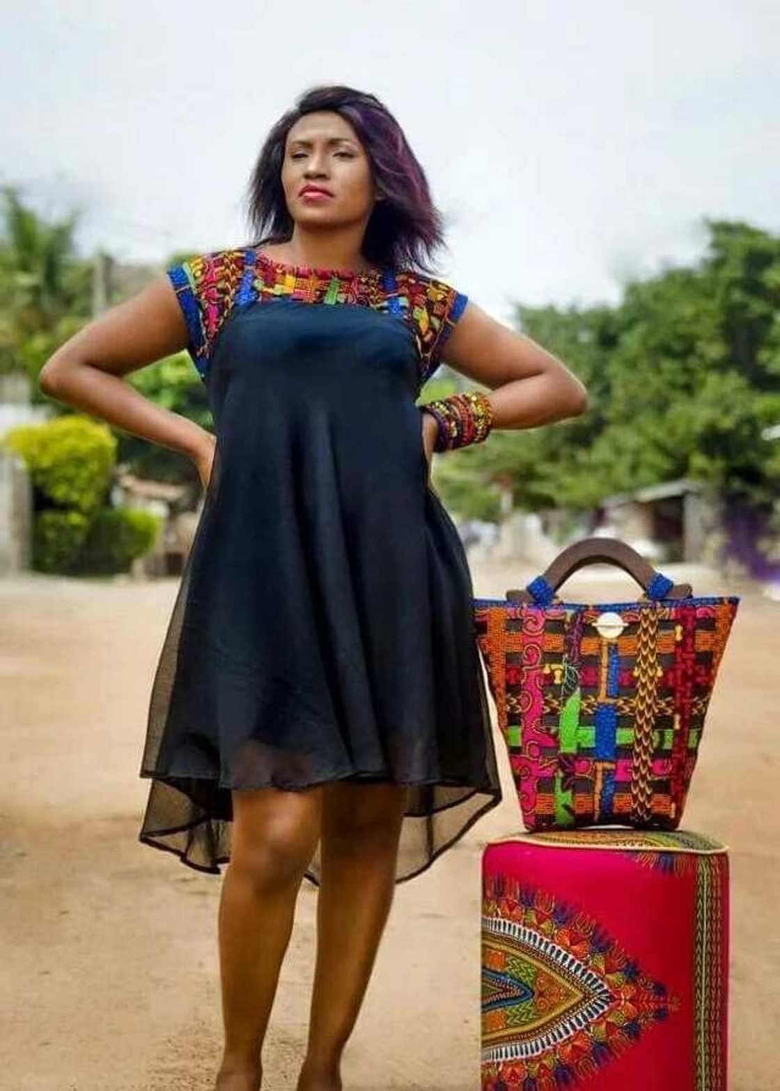 Ankara dresses with chiffon for Nigerian beauties Legit.ng