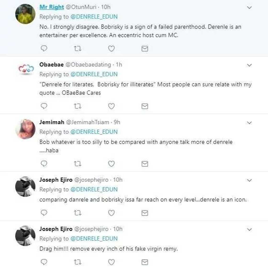 Denrele reveals what makes him different from Bobrisky Denrele reveals what makes him different from Bobrisky