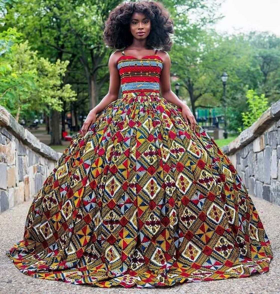 Ankara corset evening gown Ankara corset evening gown