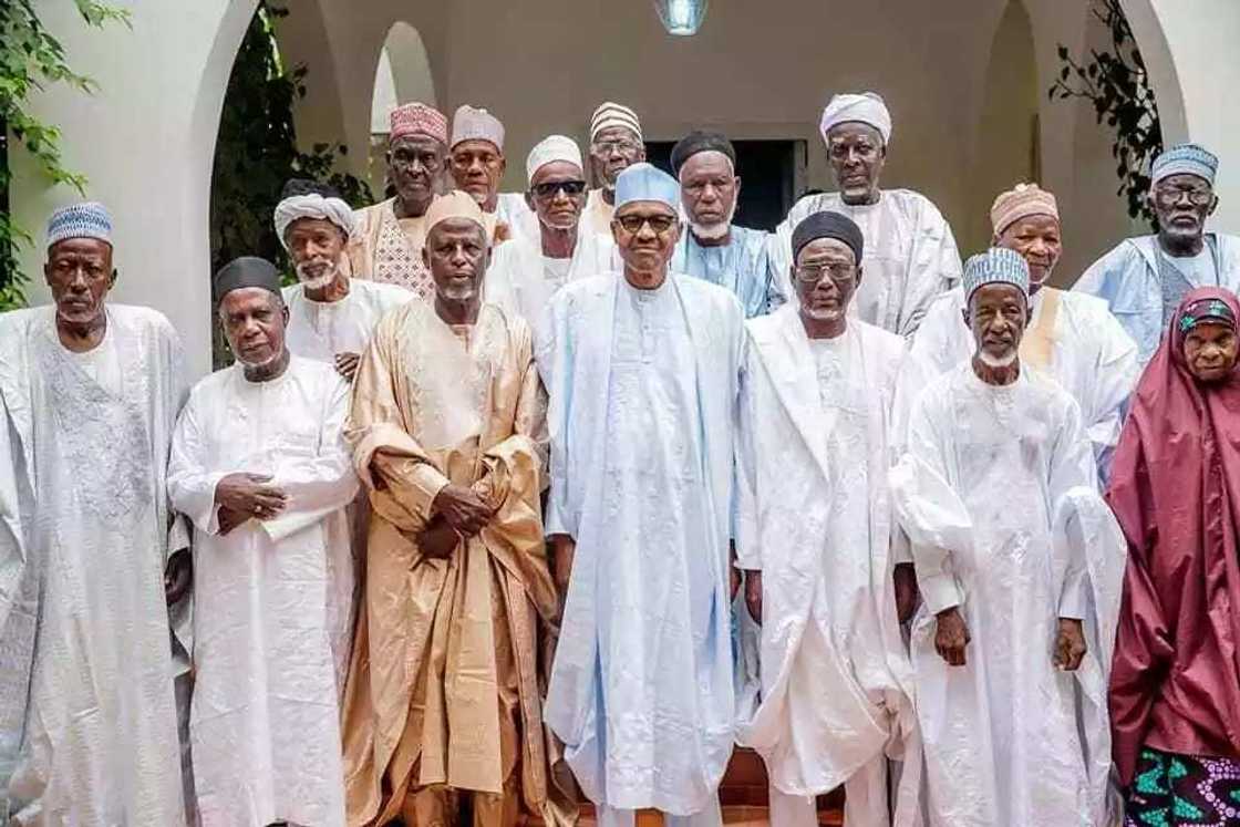 Cikin Hotuna: Shugaba Buhari ya karbi baƙuncin wasu 'Kungiyoyi a garin Daura