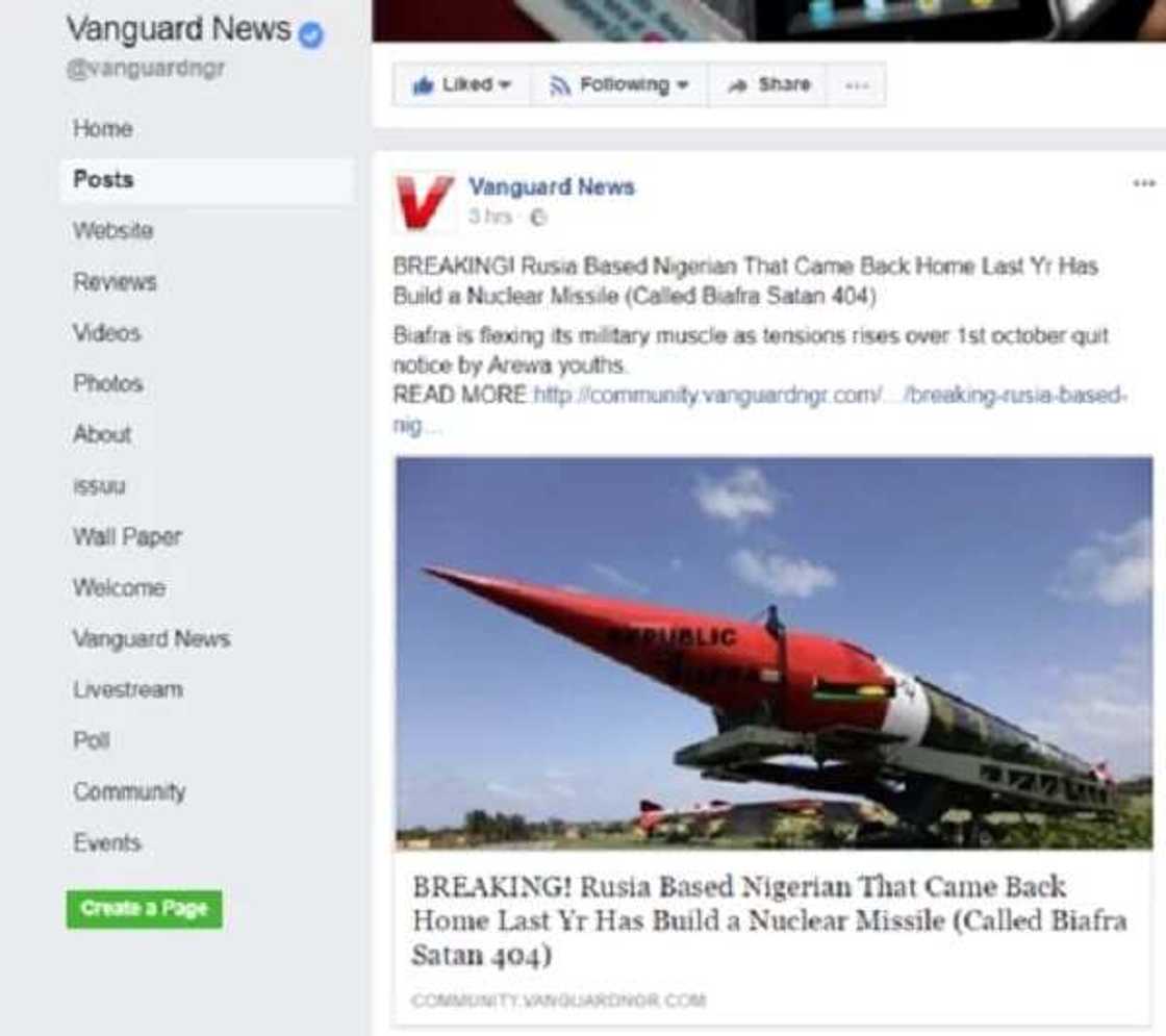 Gaskiyar zance: Shin masu fafutukar kafa kasar Biafara sun mallaki makamin Nukiliya? Gaskiyar zance: Shin masu fafutukar kafa kasar Biafara sun mallaki makamin Nukiliya?