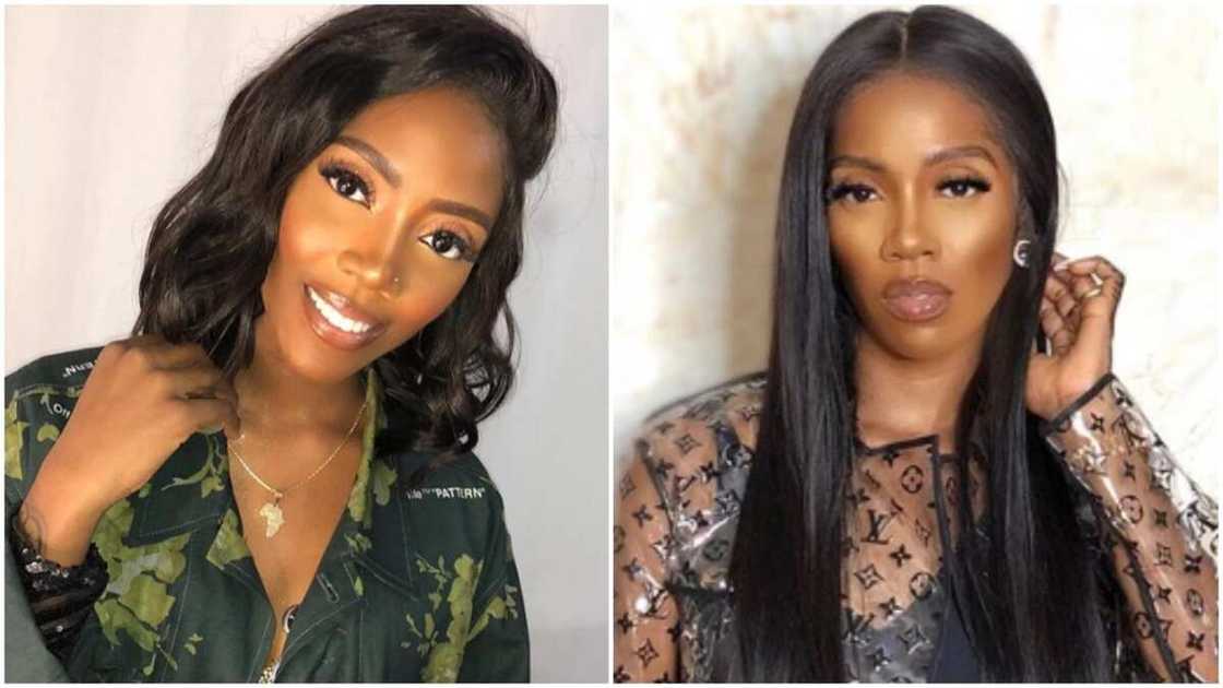 Photos of Nigerian singer Tiwa Savage.