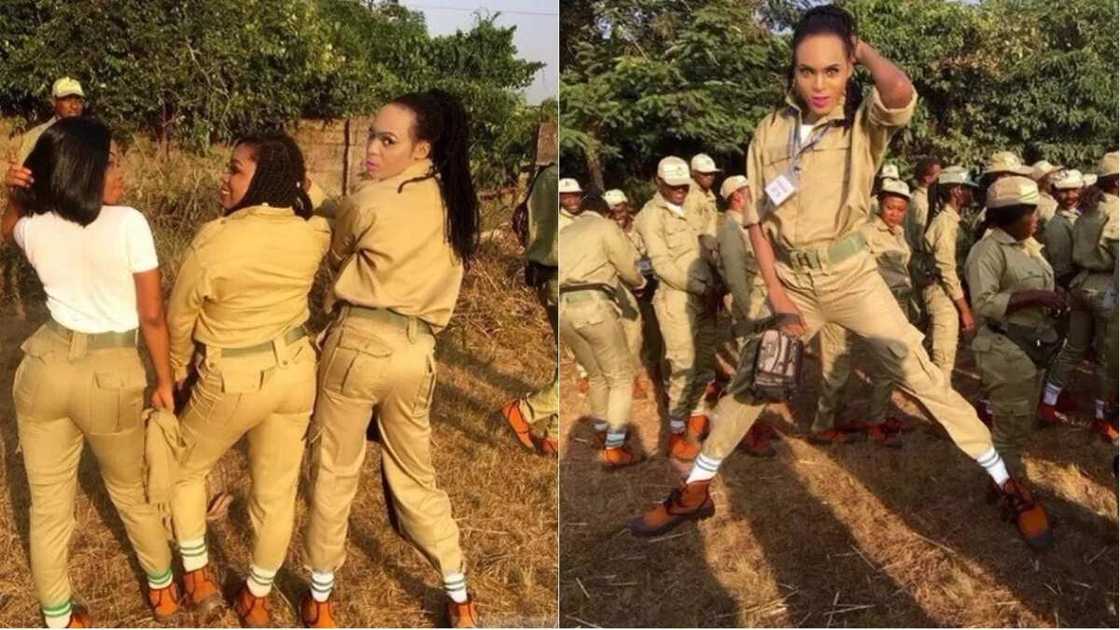 'Feminine' male cross dresser becomes center of attention at Delta NYSC orientation camp