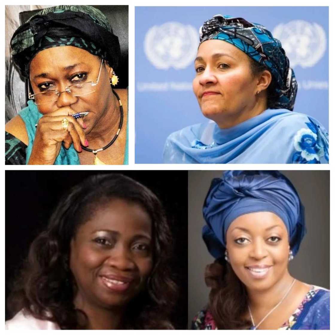 Diezani Allison-Madueke, Abike Dabiri Erewa, Faridah Waziri, and Amina J. Mohammed Diezani Allison-Madueke, Abike Dabiri Erewa, Faridah Waziri, and Amina J. Mohammed