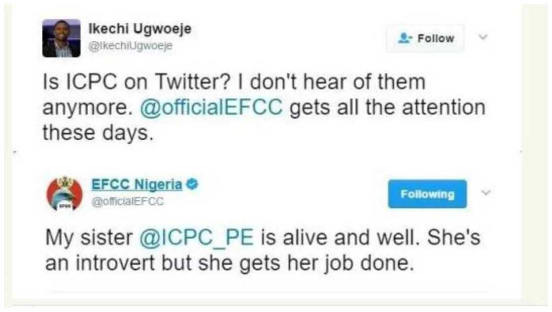 EFCC mocks ICPC over corruption war, calls it an introvert