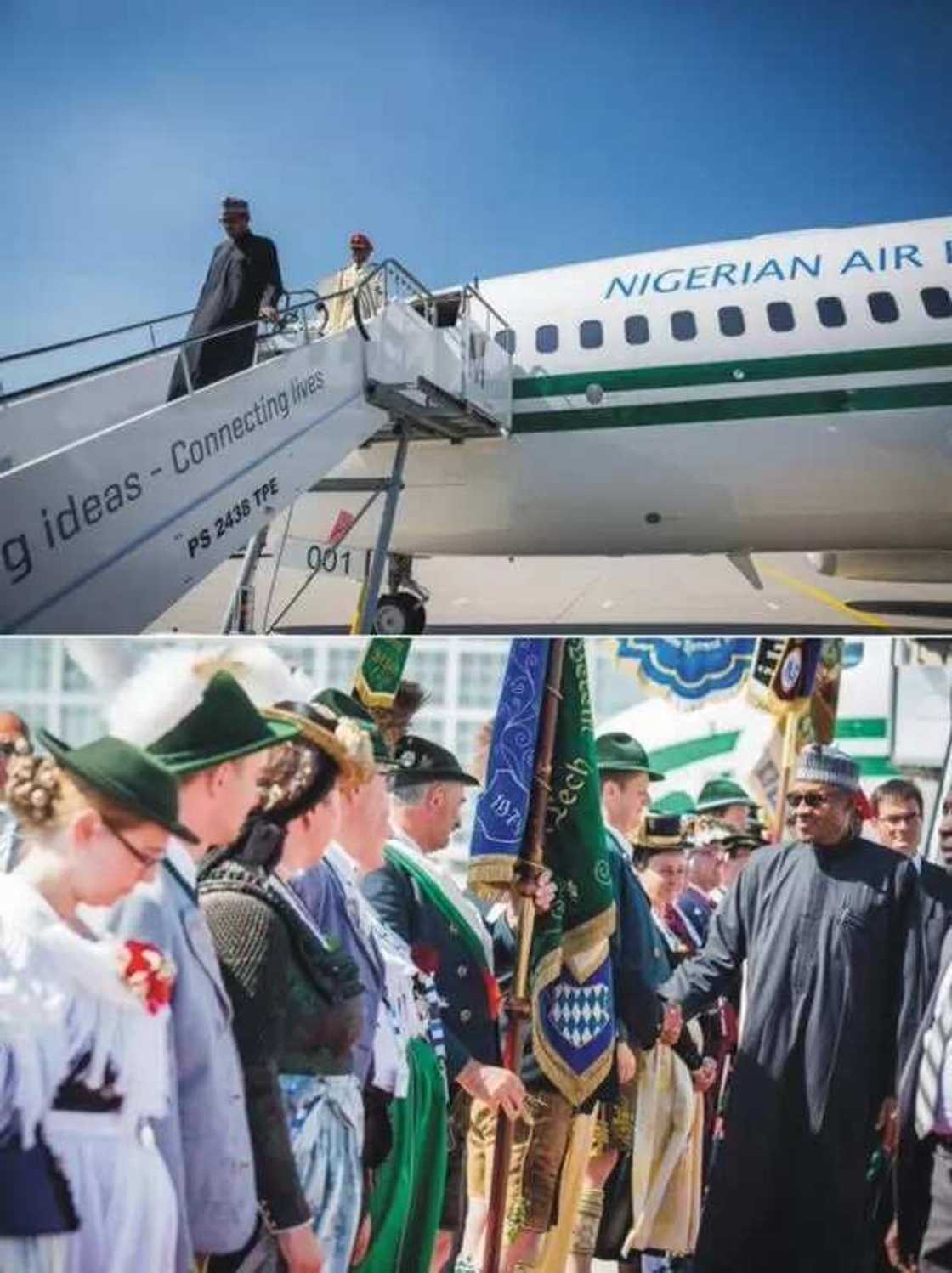 Muhammadu Buhari Arrives Germany Ahead Of G7 Summit Muhammadu Buhari Arrives Germany Ahead Of G7 Summit