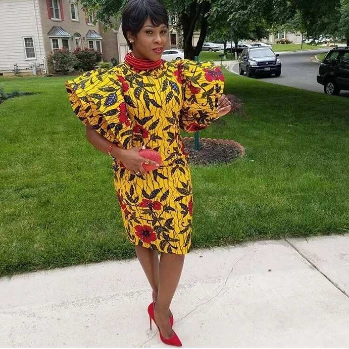 Ankara yellow evening gown Ankara yellow evening gown