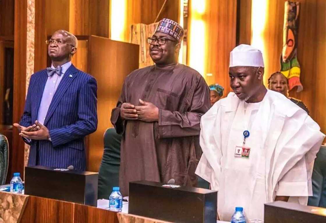 Hotunan taron majalisar ministoci da shugaba Buhari ya jagoranta a Yau Hotunan taron majalisar ministoci da shugaba Buhari ya jagoranta a Yau