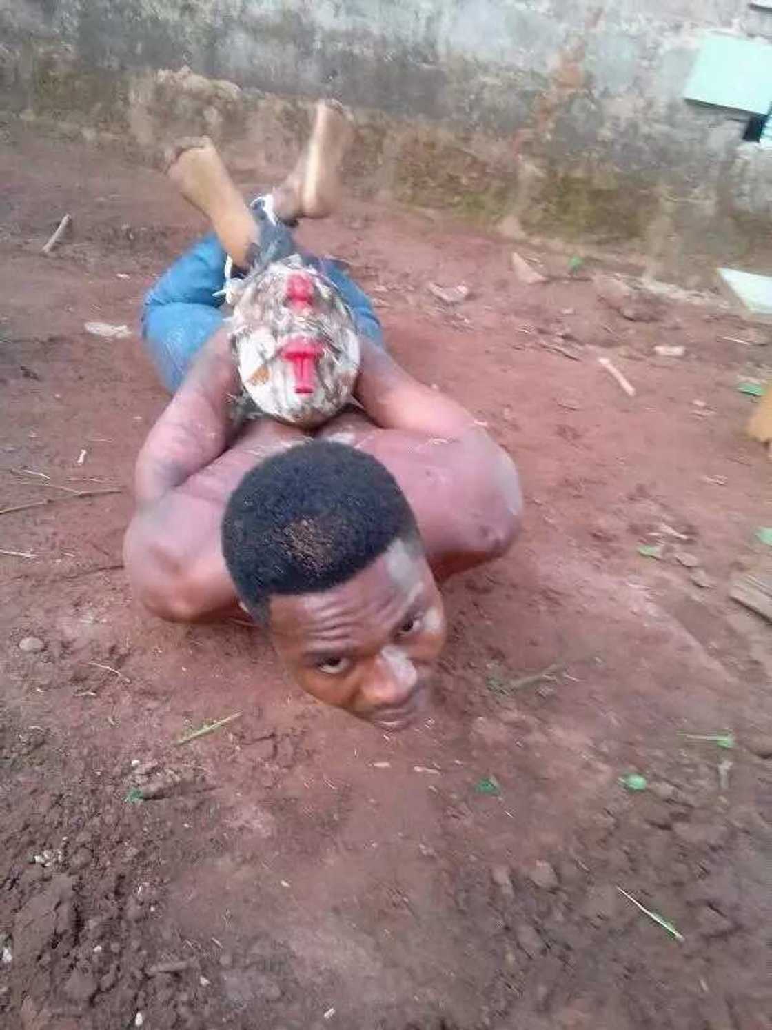 How fake pastor caught trying to bury charm in neighbor's compound How fake pastor caught trying to bury charm in neighbor's compound