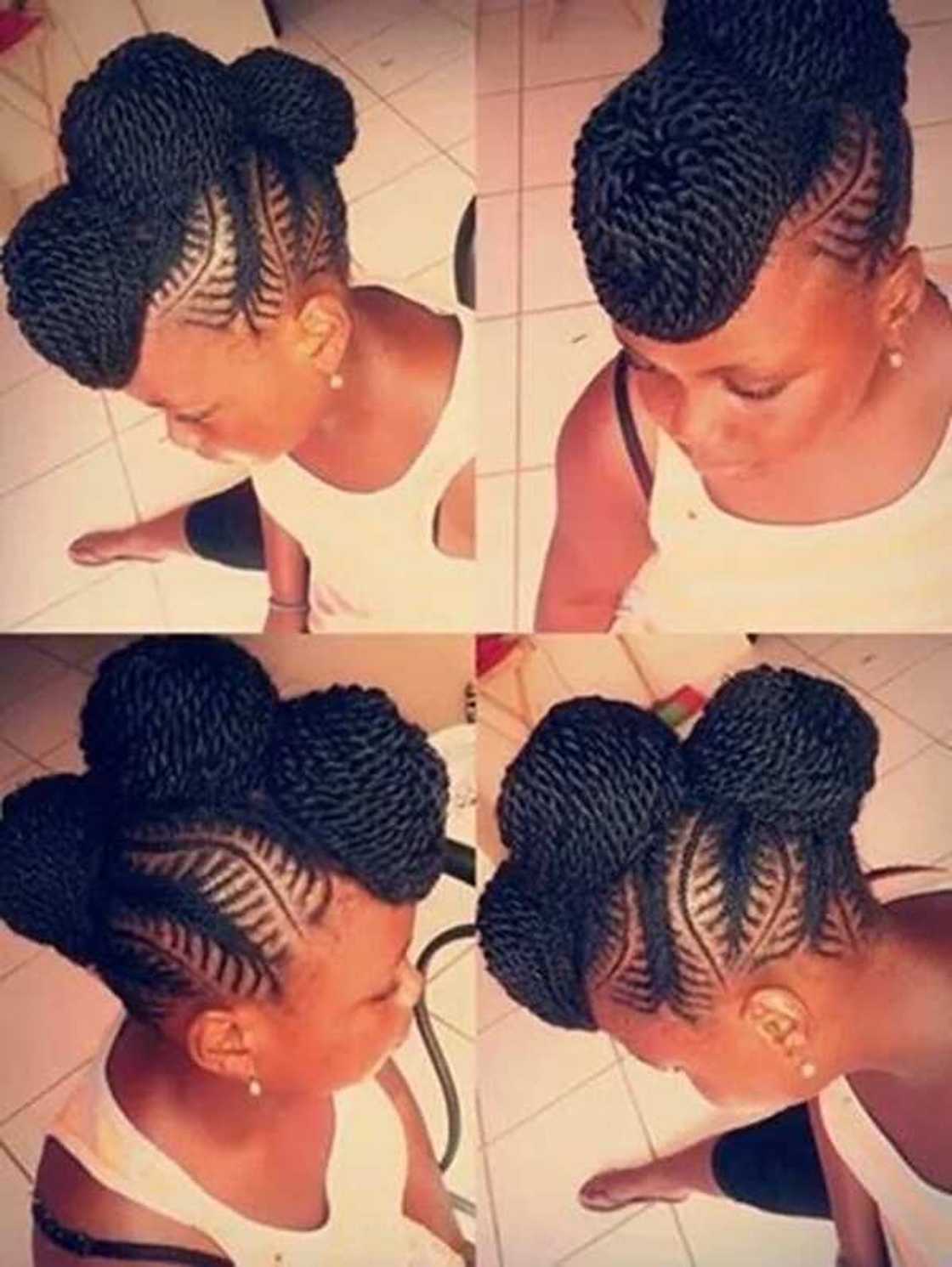 Twist updo