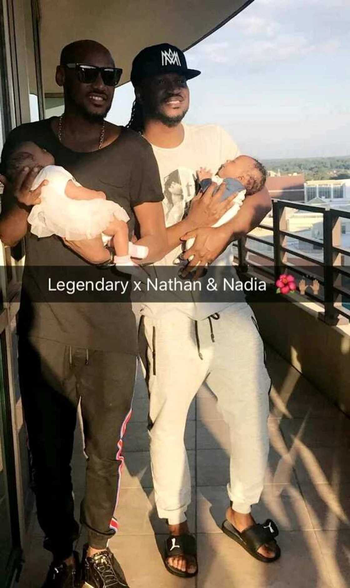 2face Idibia visits new parents, Psqaure's Paul and Anita Okoye, Freda Francis 2face Idibia visits new parents, Psqaure's Paul and Anita Okoye, Freda Francis