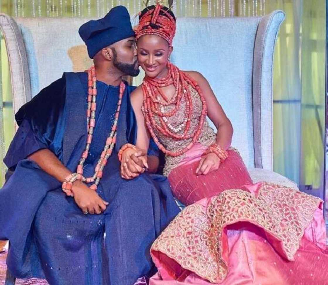 Banky W and Adesua Etomi traditional wedding