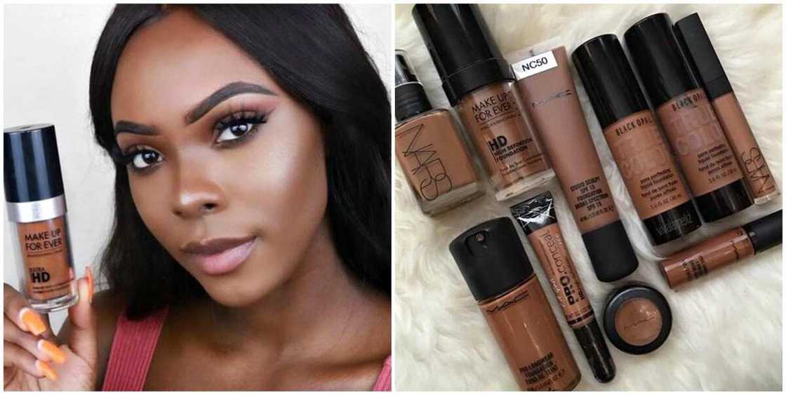 Foundation for dark skin