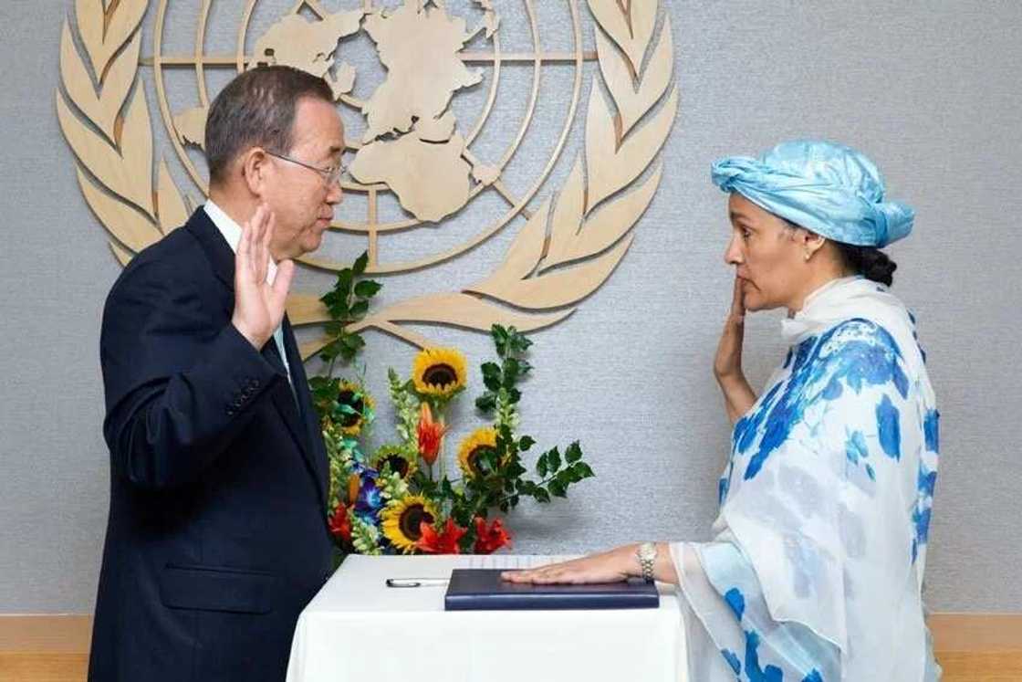 Mrs Amina J. Mohammed at the U.N Mrs Amina J. Mohammed at the U.N