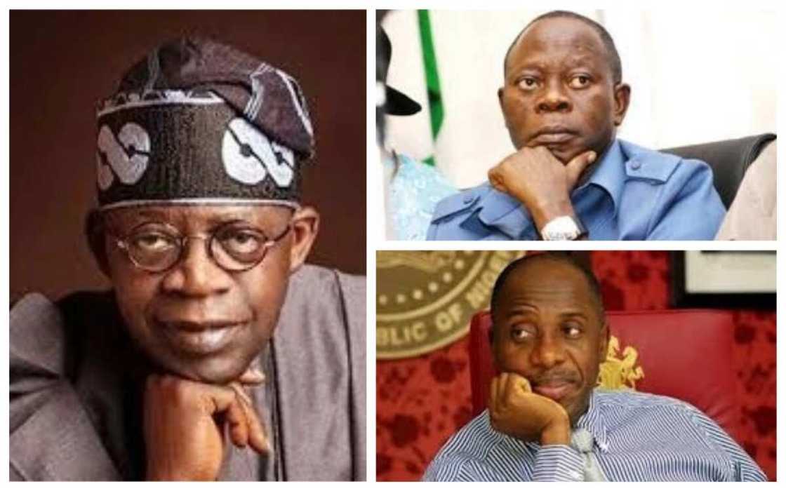 Dambarwar siyasa: An yiwa Tinubu, Oshiomhole da Amaechi wankin babban bargo Dambarwar siyasa: An yiwa Tinubu, Oshiomhole da Amaechi wankin babban bargo