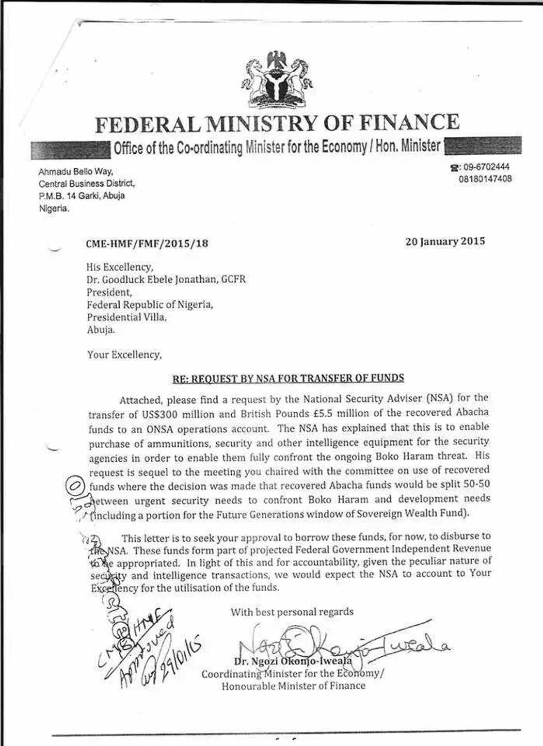 Okonjo-Iweala Speaks On Abacha Funds Okonjo-Iweala Speaks On Abacha Funds
