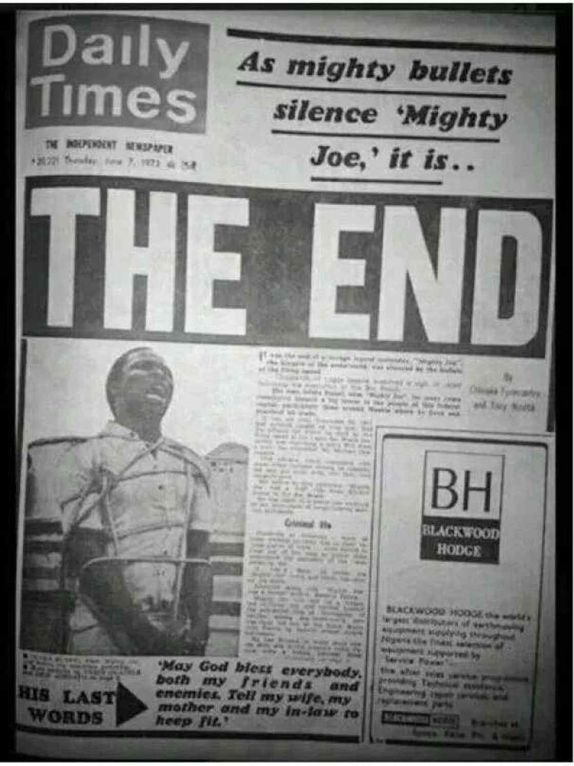 The bloody Inspector George Iyamu The bloody Inspector George Iyamu