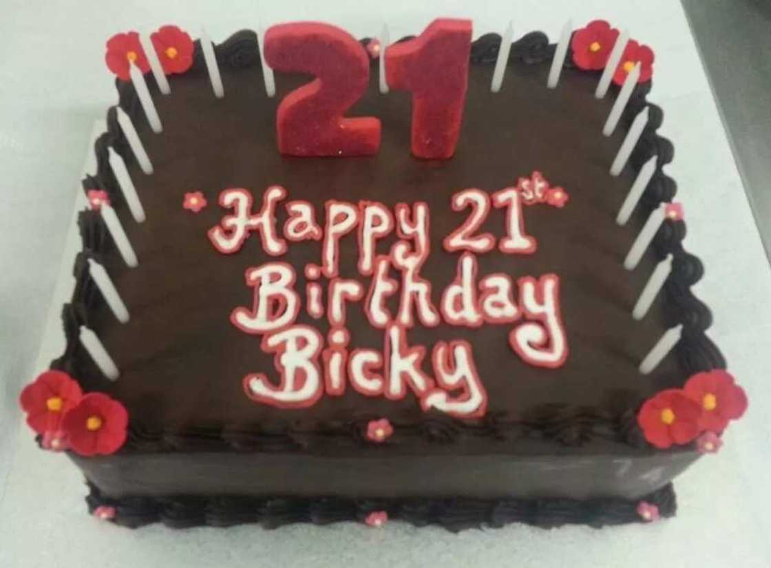 Beautiful chocolate birthday cake with name Beautiful chocolate birthday cake with name