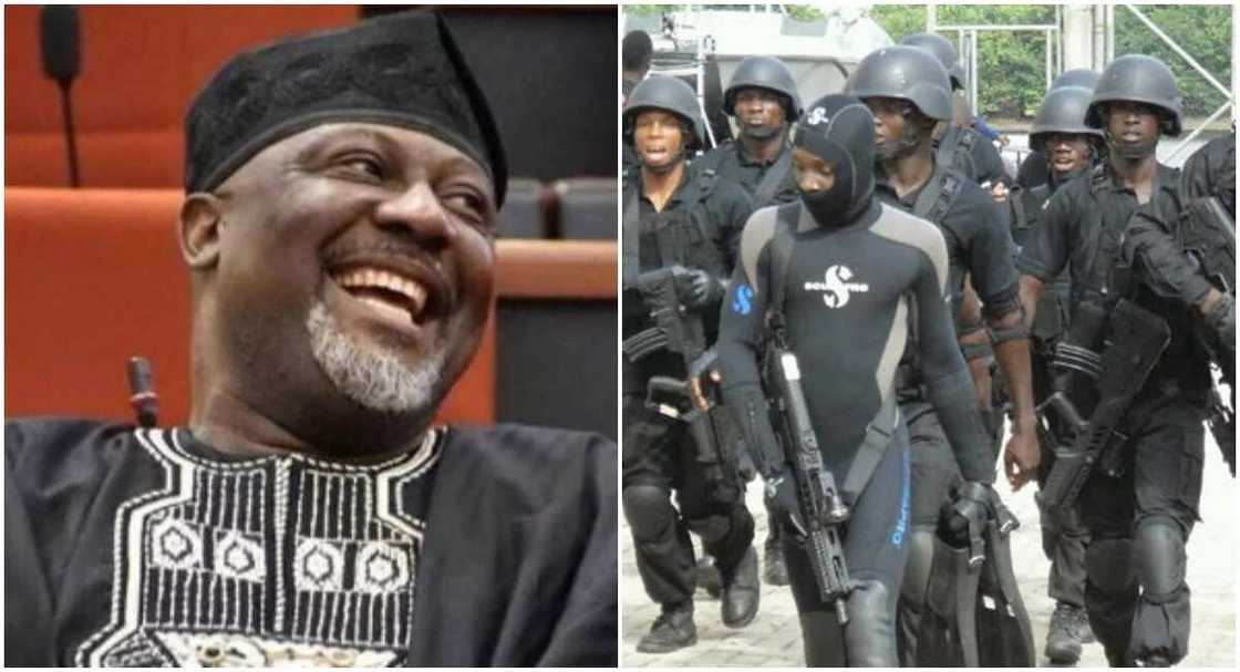 Turkashi: Kungiyar Kato da Gora sun hana SARS kama Sanata Dino Melaye Turkashi: Kungiyar Kato da Gora sun hana SARS kama Sanata Dino Melaye