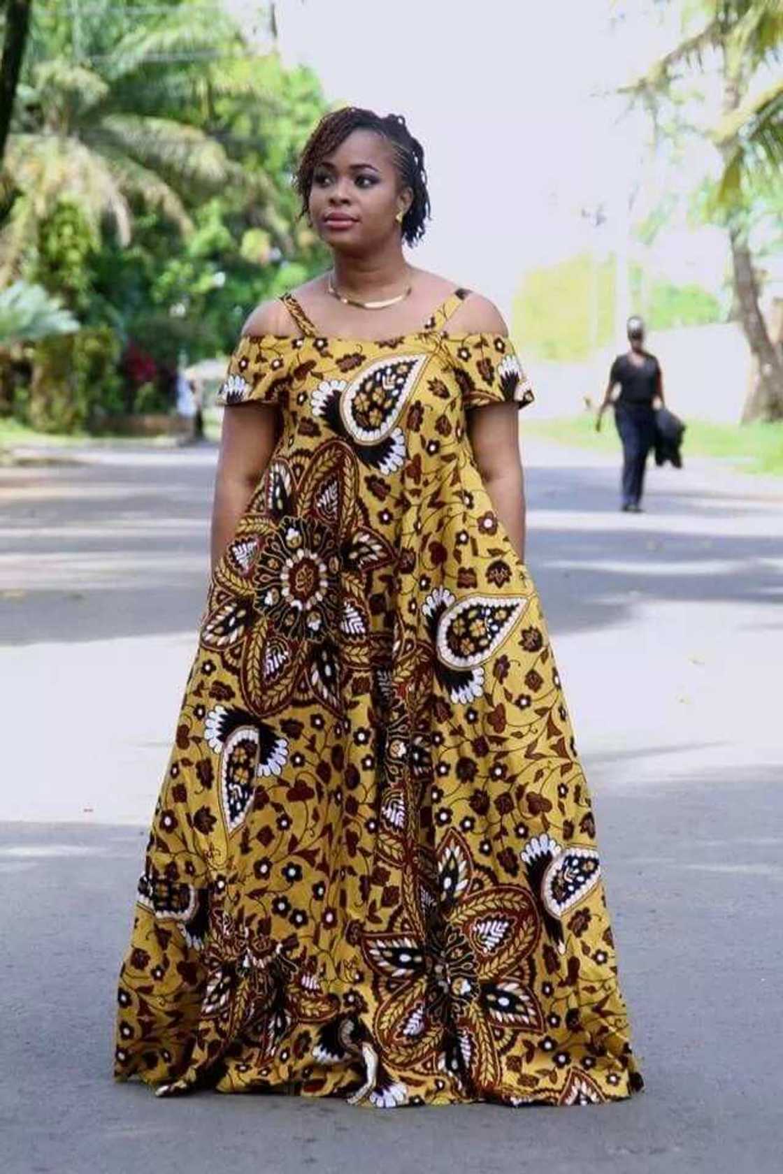 Maternity gowns sewn with Ankara in Nigeria in 2018 Legit.ng