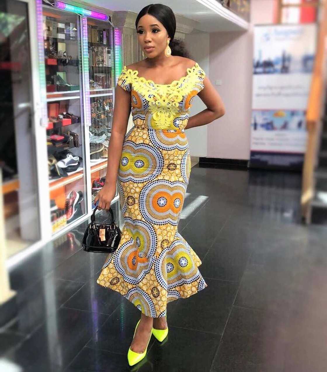 Ankara mermaid style with lace Ankara mermaid style with lace