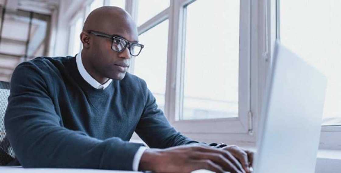 Man at computer