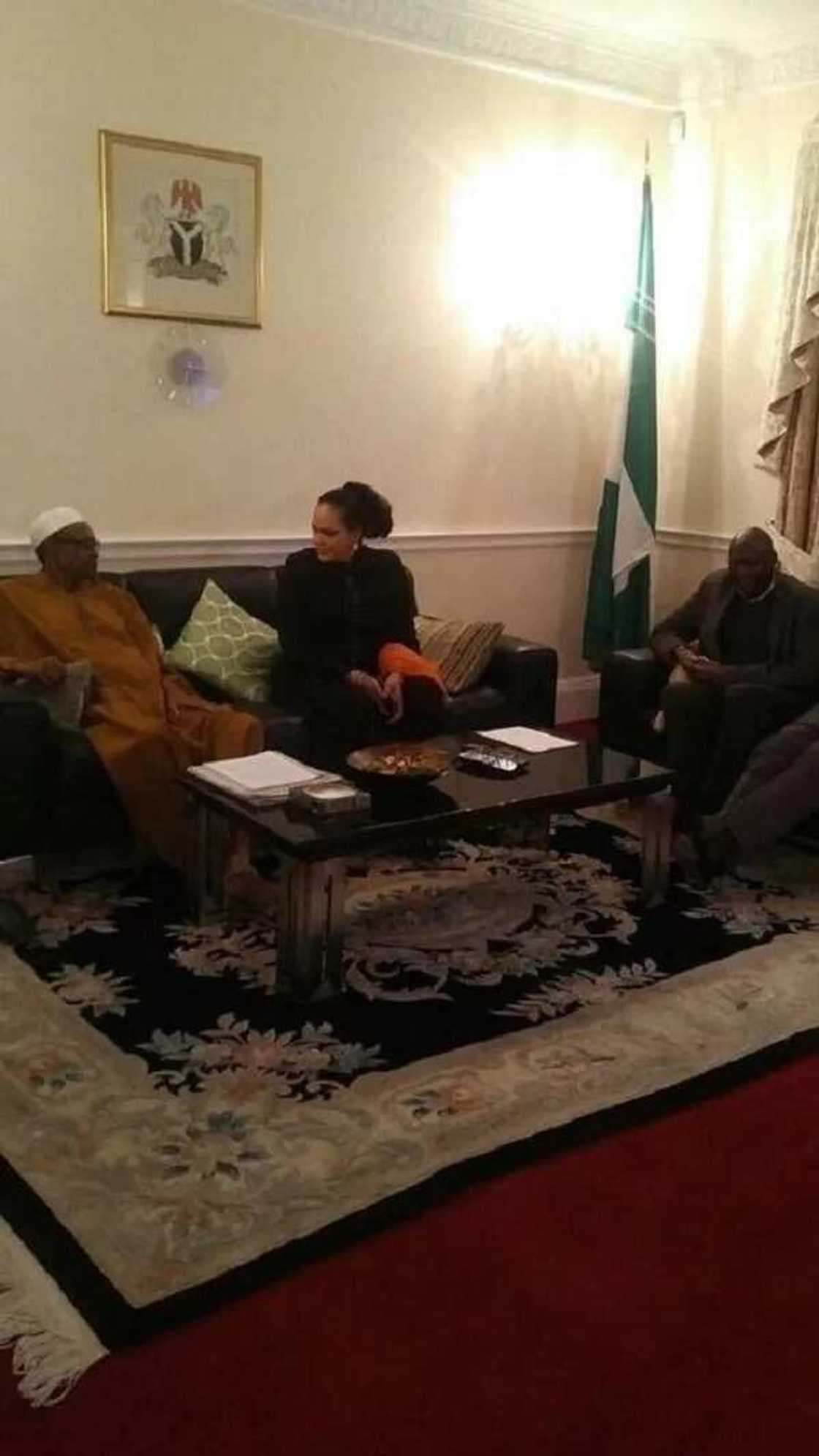 BREAKING: Fresh photo proves President Buhari is alive and well in UK BREAKING: Fresh photo proves President Buhari is alive and well in UK