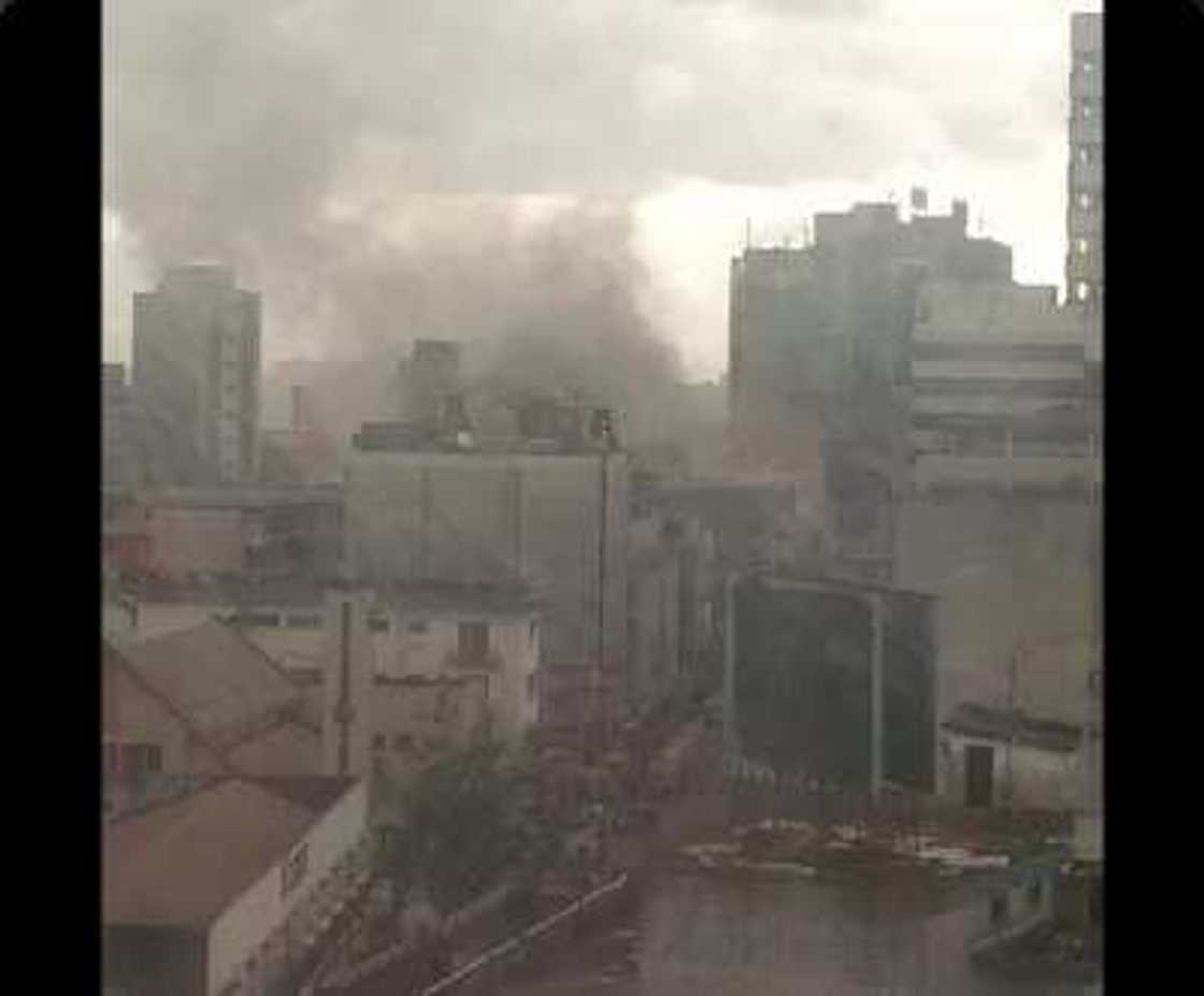 Fire Outbreak Hits Lagos Island Shopping Plaza Fire Outbreak Hits Lagos Island Shopping Plaza