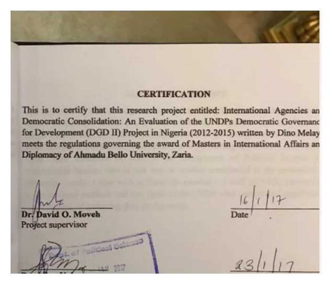 Dino Melaye’s Bachelor of Arts certificate fake - ABU