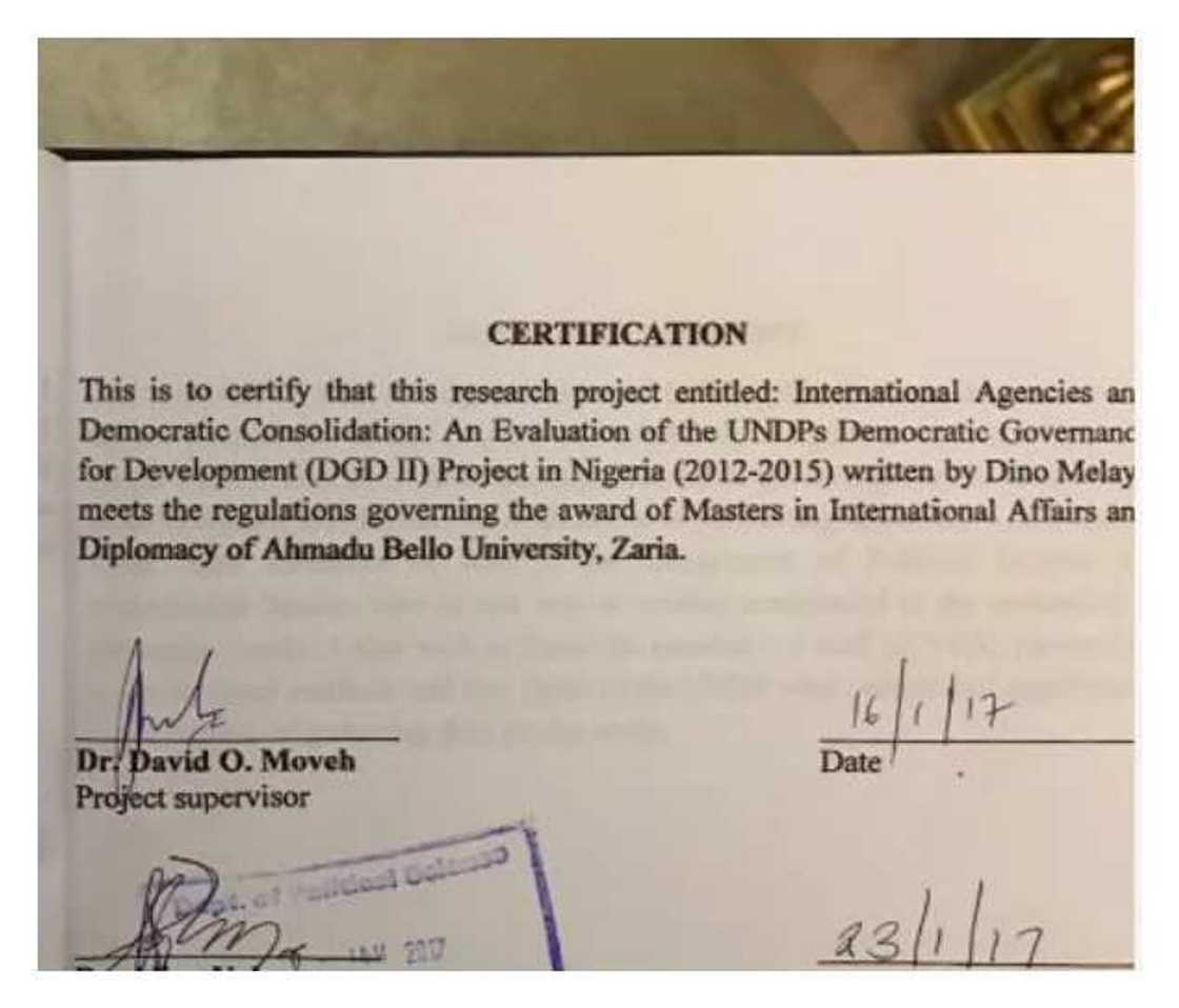 Dino Melaye’s Bachelor of Arts certificate fake - ABU Dino Melaye’s Bachelor of Arts certificate fake - ABU