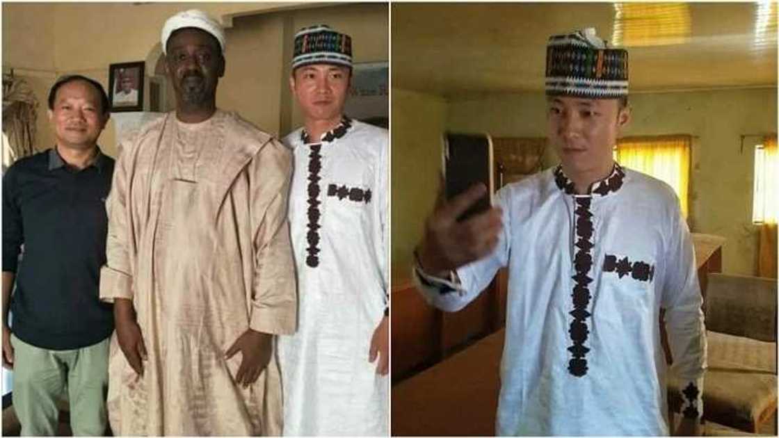 Ga lada ga la’ada: Wani Dan kasar China ya auri Bahaushiya bayan ya Musulunta a Filato (Hotuna) Ga lada ga la’ada: Wani Dan kasar China ya auri Bahaushiya bayan ya Musulunta a Filato (Hotuna)