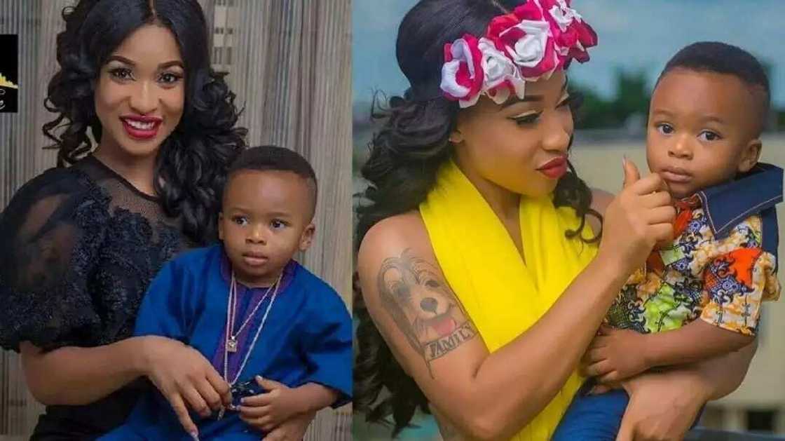 Tonto Dikeh baby boy and father Tonto Dikeh baby boy and father
