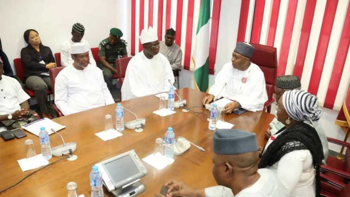 OPC leader Gani Adams visits Saraki, salutes Senate leadership