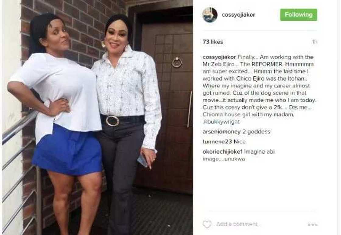 Cossy Orjiakor reveals the dog scene made her Cossy Orjiakor reveals the dog scene made her