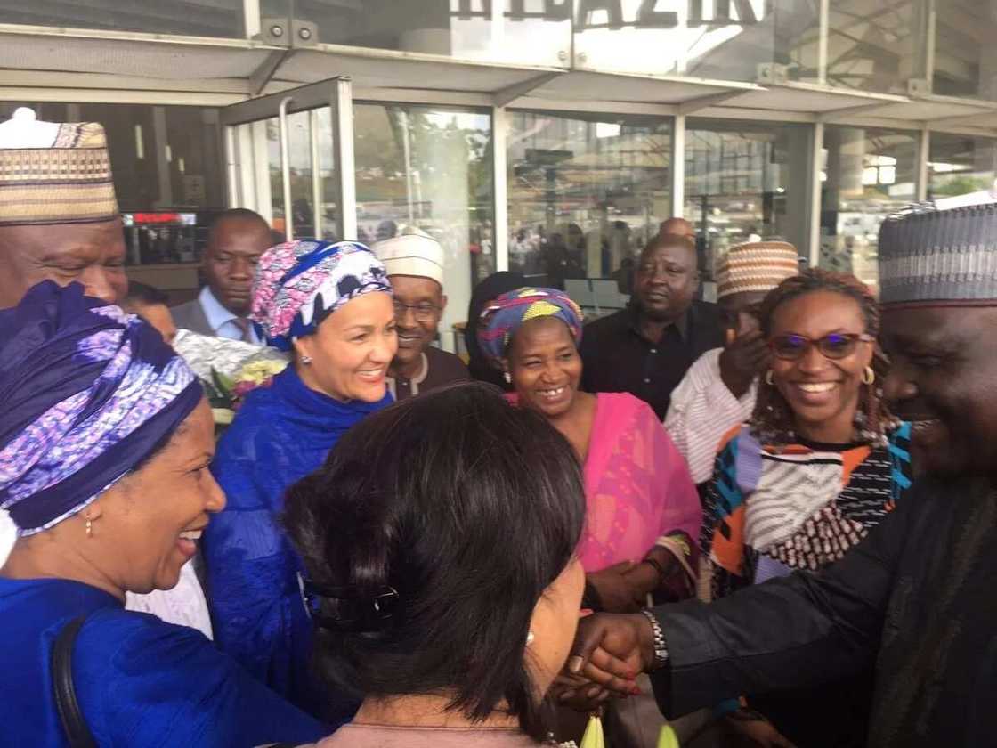 Former minister Amina Mohammed leads team to Acting President Osinbajo Former minister Amina Mohammed leads team to Acting President Osinbajo