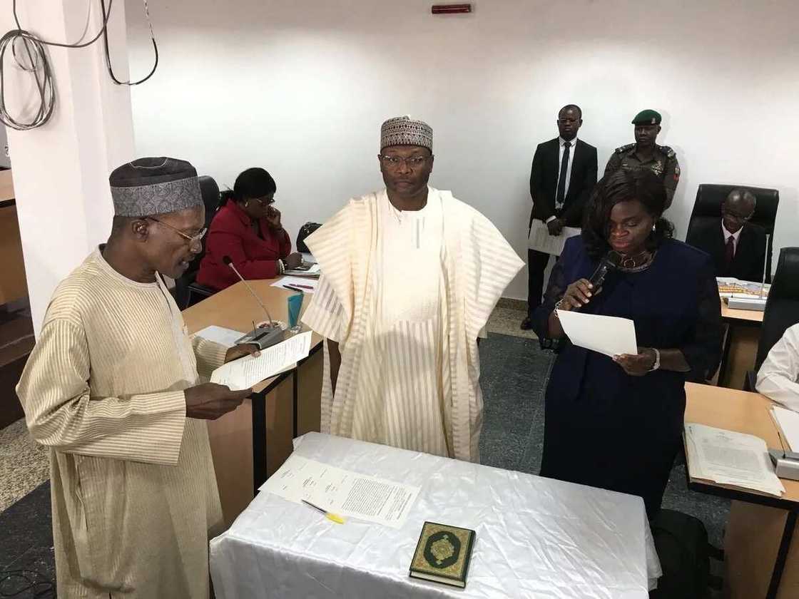 2019: INEC ta nada sabbin kwamishinonin zabe a jihohin arewa 2, duba hotuna