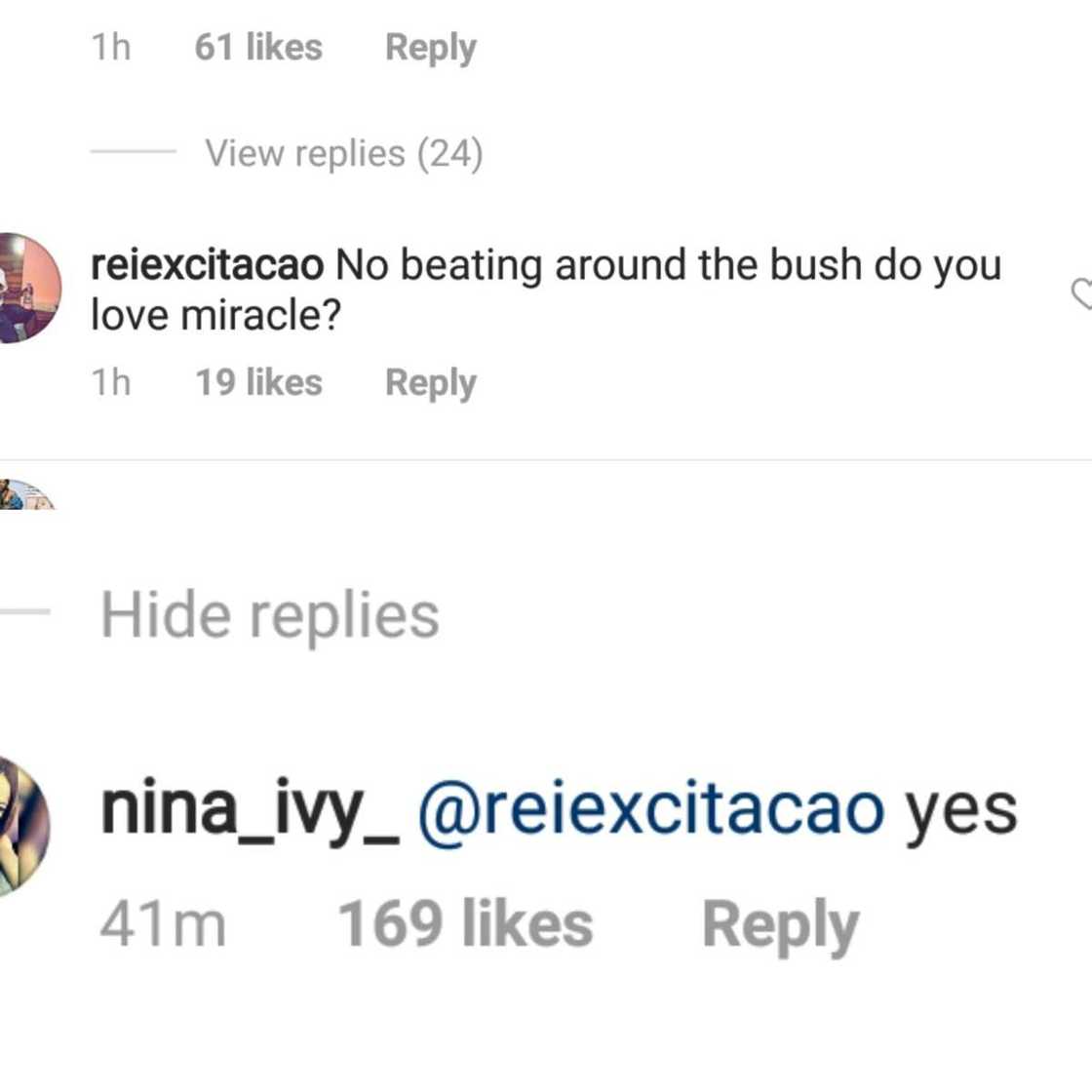 Nina confused Nigerians again as she declares love for Miracle Nina confused Nigerians again as she declares love for Miracle