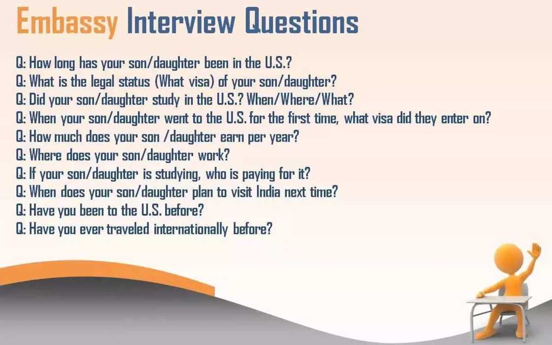Questions for visa interview Questions for visa interview