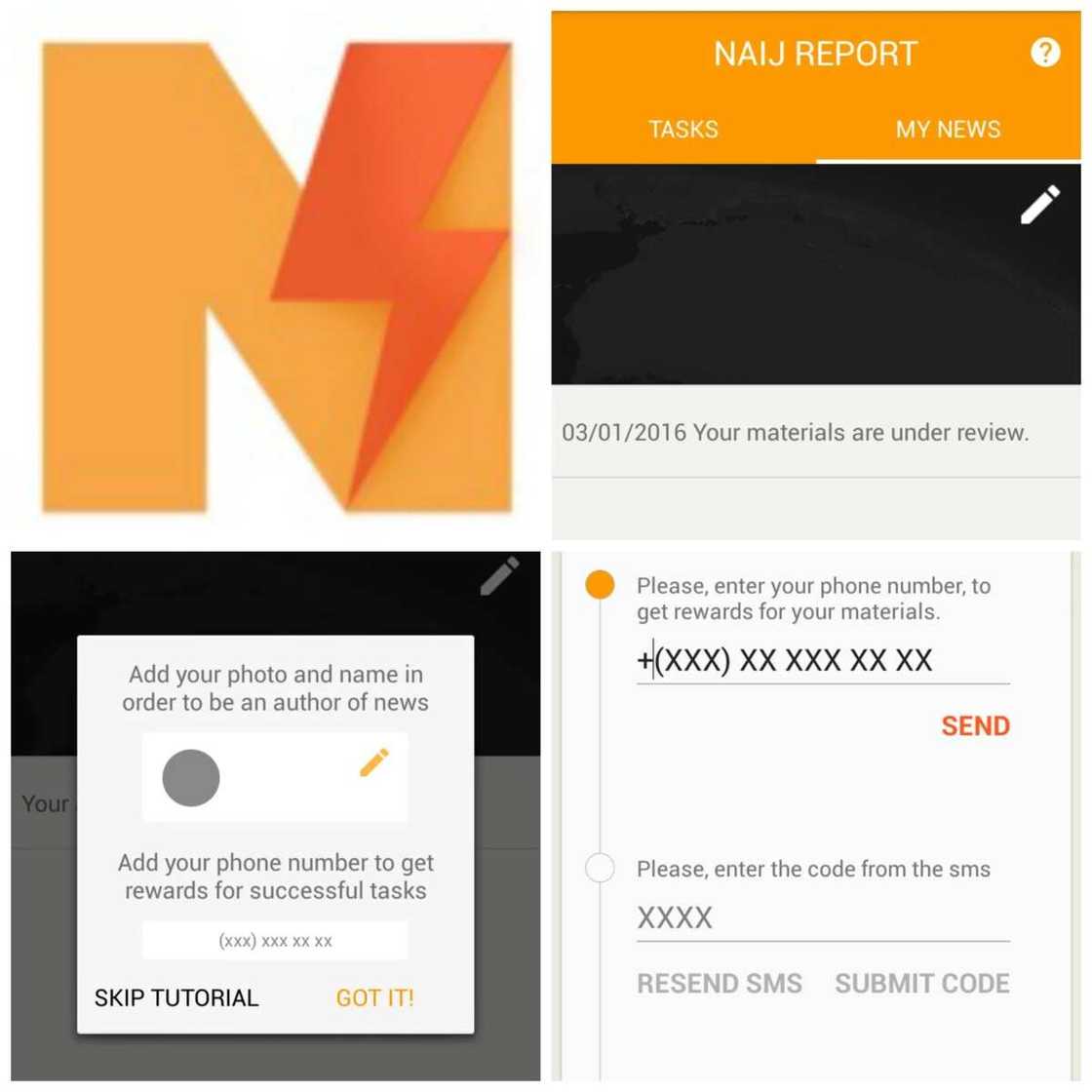 News For Money: Get Paid For Using NAIJ REPORT App