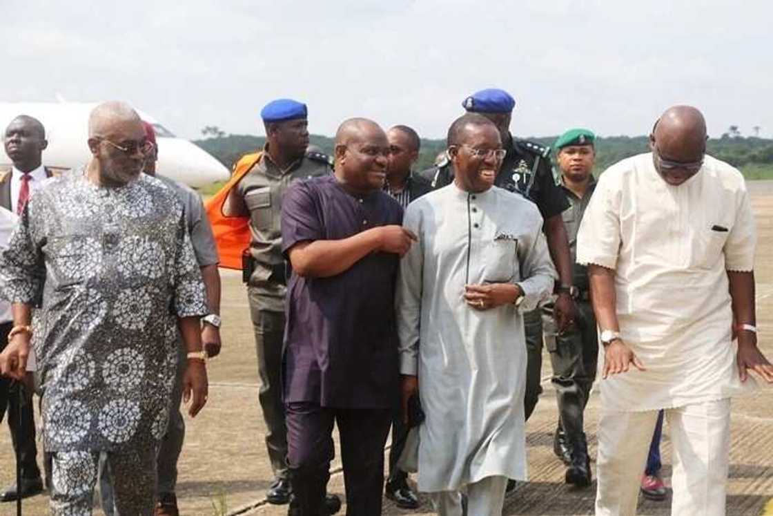 Nyesom Wike, PDP, Atiku Abubakar, Ifeanyi Okowa, 2023 presidential election, Rivers state, Delta state Nyesom Wike, PDP, Atiku Abubakar, Ifeanyi Okowa, 2023 presidential election, Rivers state, Delta state