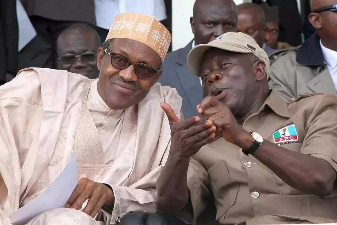 Those on a sick bed must not be the first to die, Oshiomhole reacts to call for Buhari's resignation Those on a sick bed must not be the first to die, Oshiomhole reacts to call for Buhari's resignation