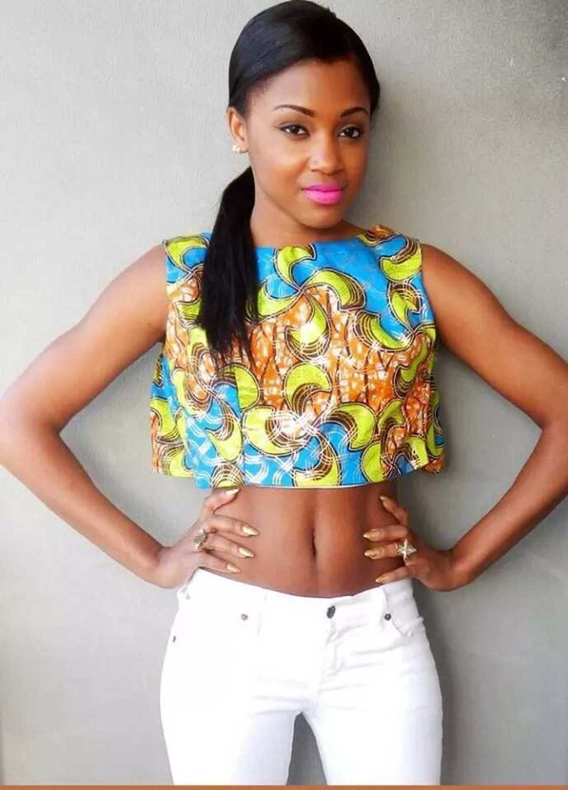 Ankara wide crop top Ankara wide crop top