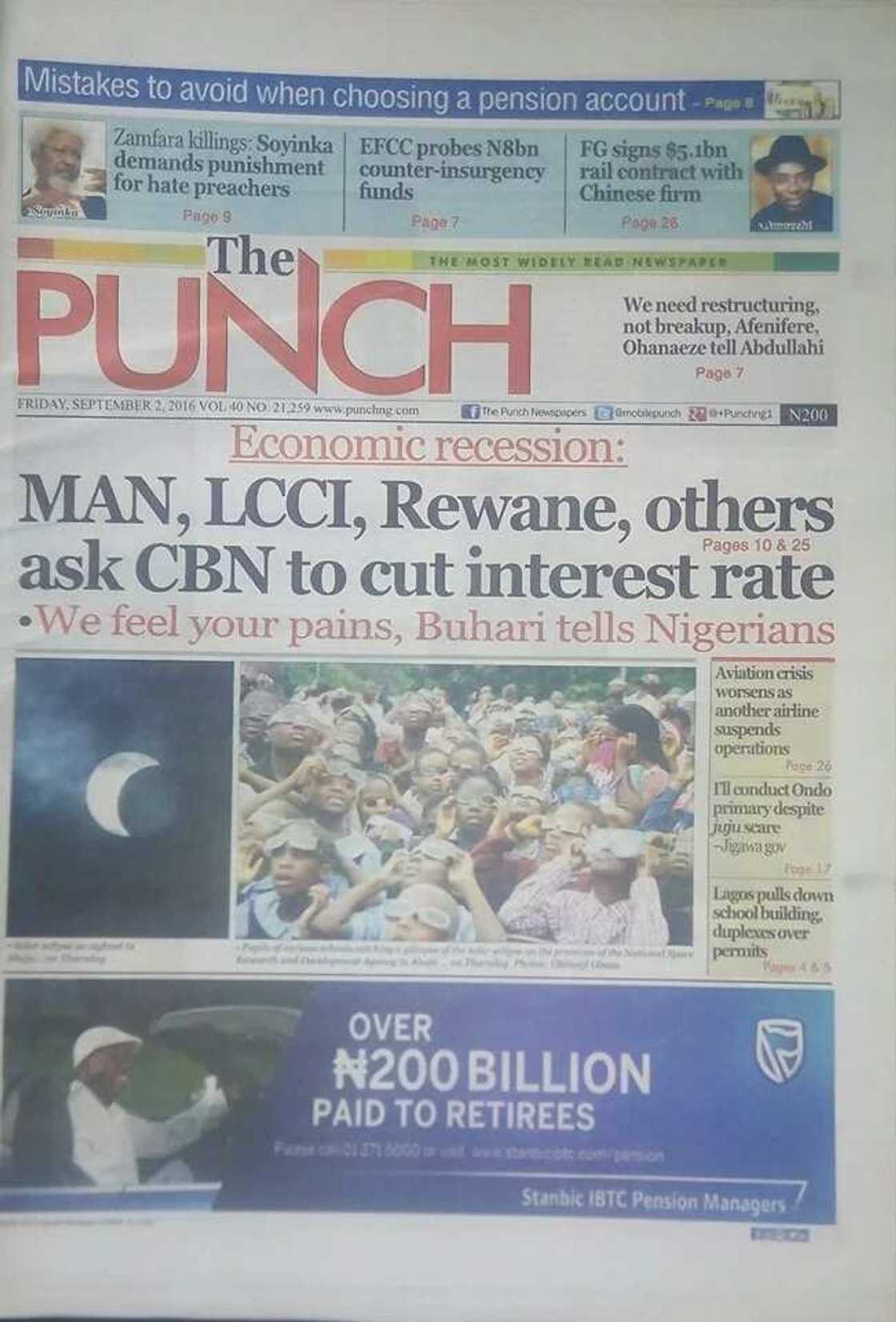 Nigeria in a mess, Buhari pleads with Nigerians - Paper Review Nigeria in a mess, Buhari pleads with Nigerians - Paper Review