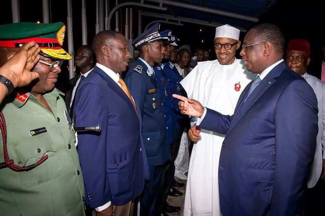 Buhari arrives Senegal for peace and security in Africa (pics) Buhari arrives Senegal for peace and security in Africa (pics)
