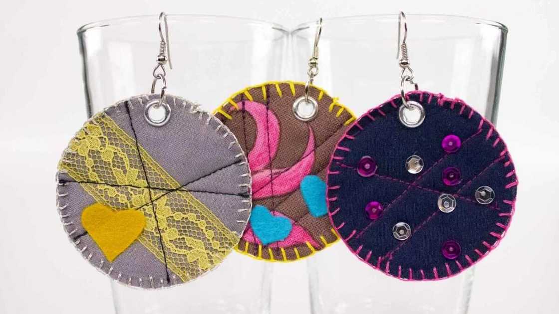 Ankara earrings - DIY