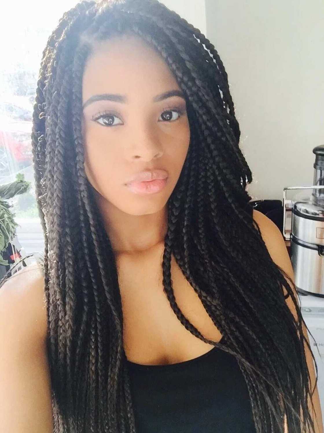 Simple black braids